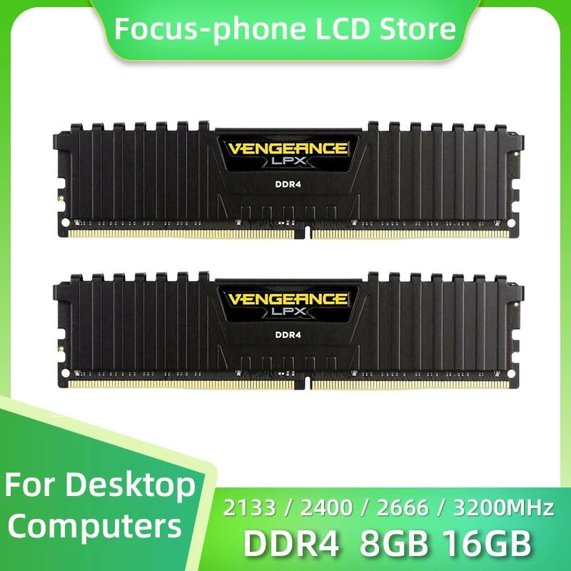 

CORSAIR Vengeance LPX DDR4 8GB 16GB KIT 3200MHZ 2133Mhz 2400Mhz 2666Mhz DIMM RAM PC4-25600 21300 19200 17000 Desktop Memoria Ram