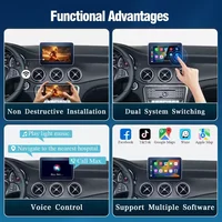 Wireless CarPlay Android Auto Decoder For Mercedes Benz GLC CLA GLA C Class W205 NTG5.0 2015 2016 2017 2018 Mirror Link Module 4