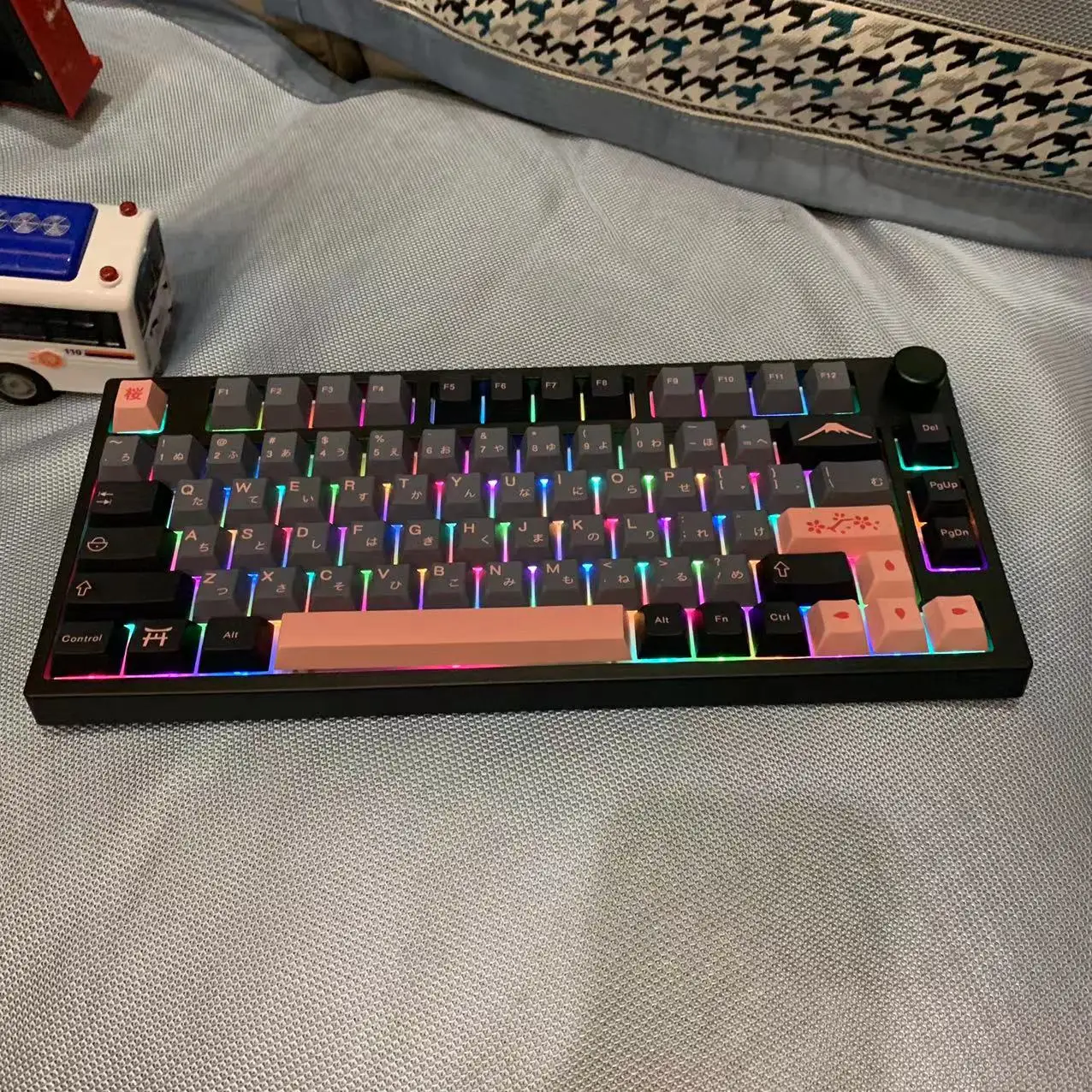 Клавиатура MATHEW TECH MK80 с функцией ночной сакуры, 75% клавиатура ...