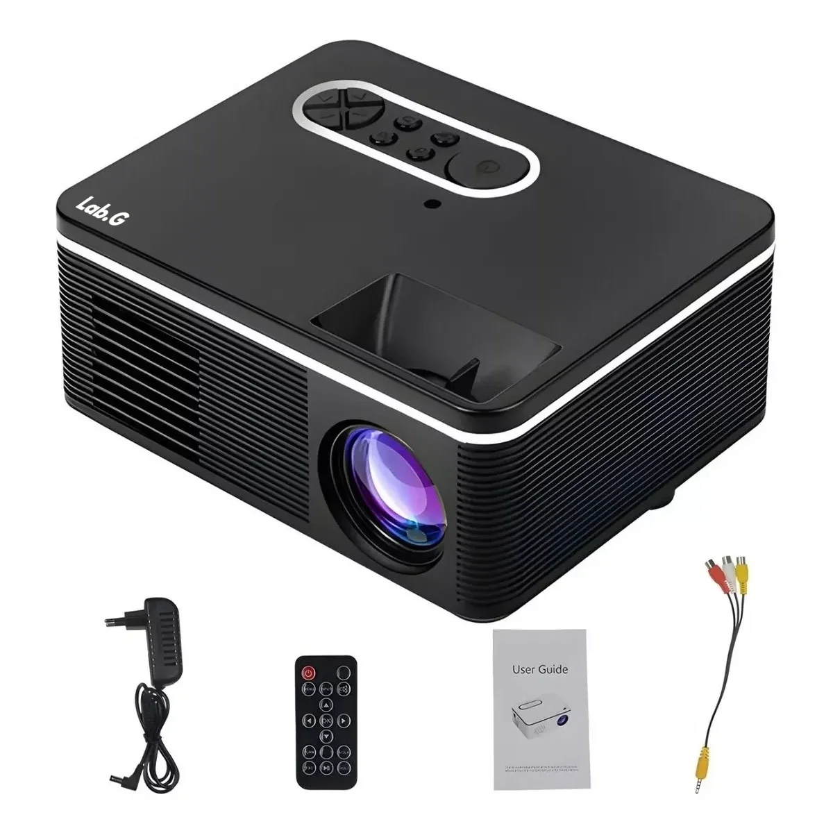 Proyector Lab.G Profesional Portátil Led Hd 1080p Negro