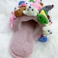 Home Slippers Women Cotton Slippers Furry Flip Flops House Shoes Cute Teddy Bear Slides Plush Pantuflas Women Cheap Slides - Image 6