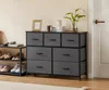 HEFPTURE 7-Drawer Storage Organizer, 3 Small& 4 Large Fabric Drawers, Durable Steel Frame, Versatile Storage for Bedroom 1