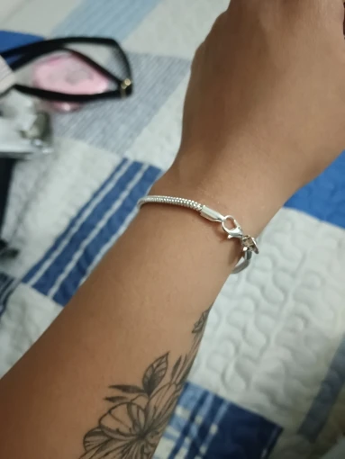 Pulseras de cadena de serpiente de Plata de Ley 925 de 3MM, joyería de calidad superior a la moda de fábrica, abalorio bonito para mujer, boda photo review