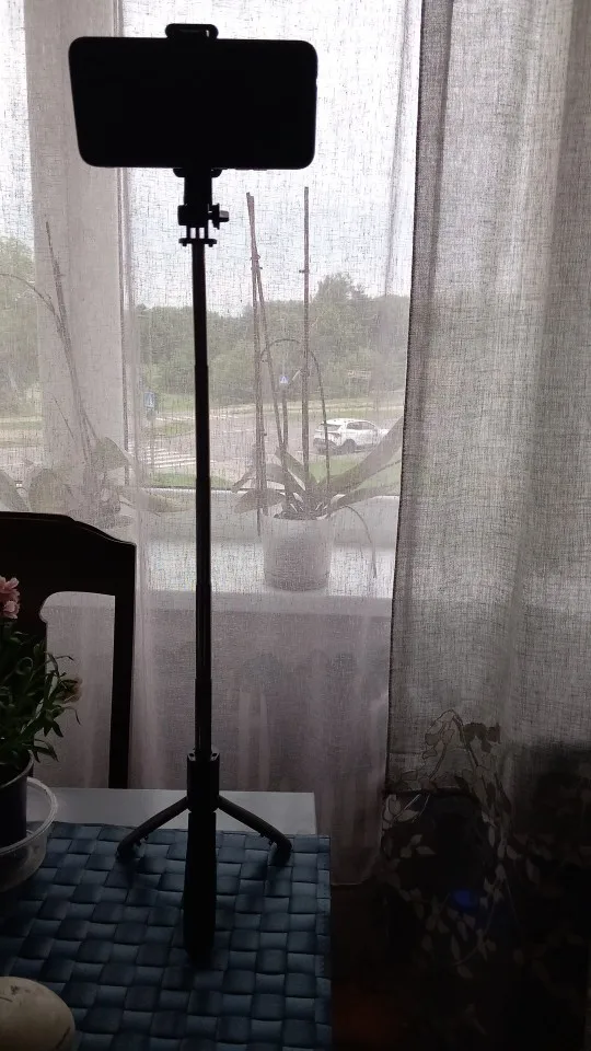 Selfie Stick Tripod for Cell Phone, Mobile Stand Monopod with Wireless Remote photo review
