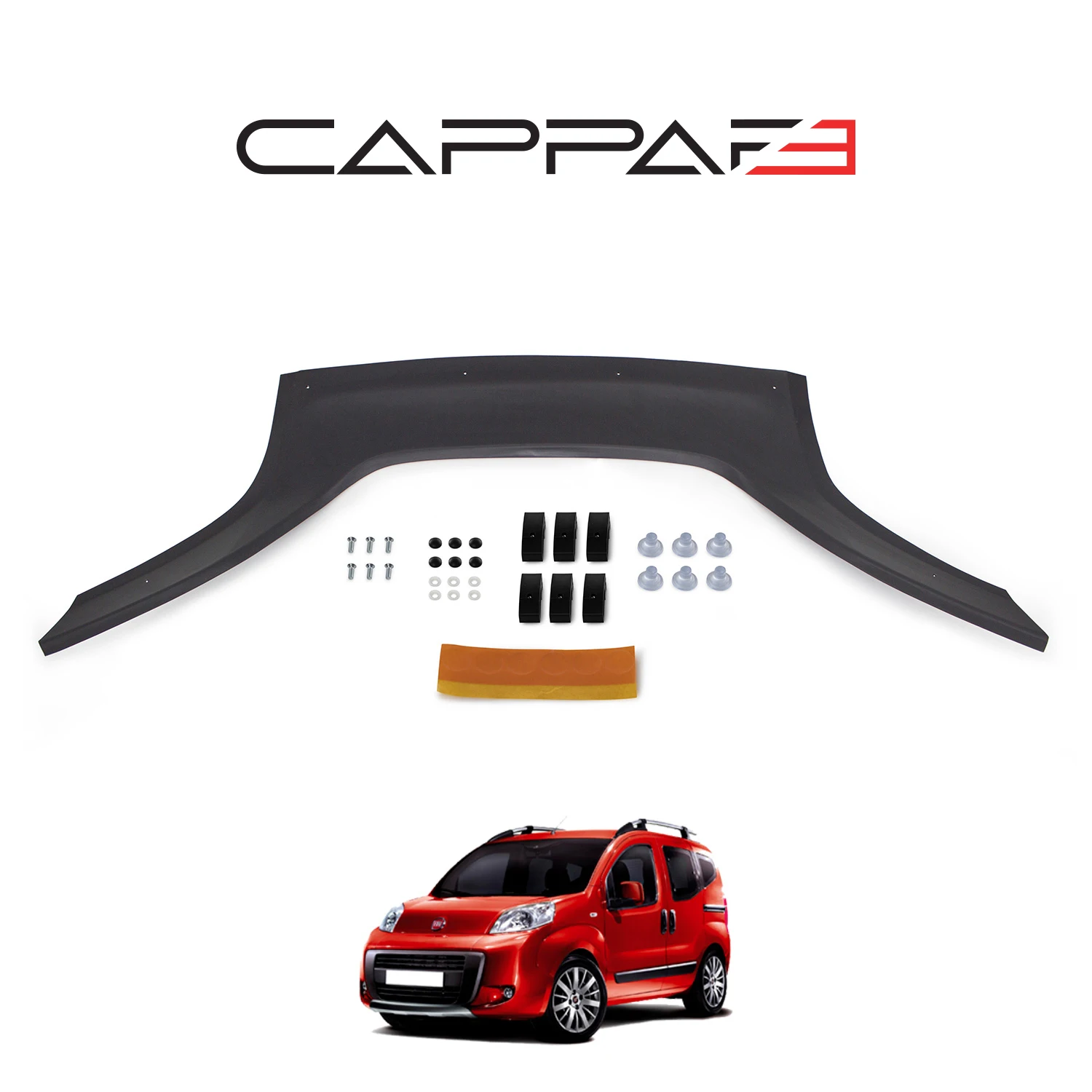 Per Peugeot Bipper Protezione Cofano Anteriore Spoiler Da 2007 A 2016 Modelli Anteriore Bug Shield Cappuccio Deflettore Guard-Wings Diffusore Del Corp