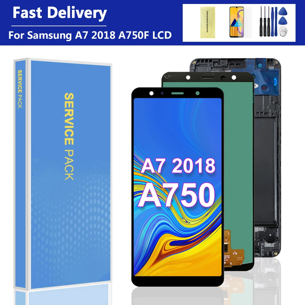Samsung A7 2018 Original Display Price A750F LCD For Samsung - Main Image