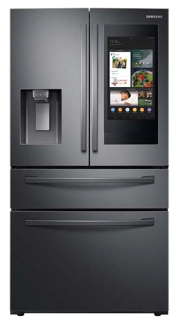 Smart New 28 cu ft 4-Door French Door Refrigerators with Touch Screen in Stainless Steel