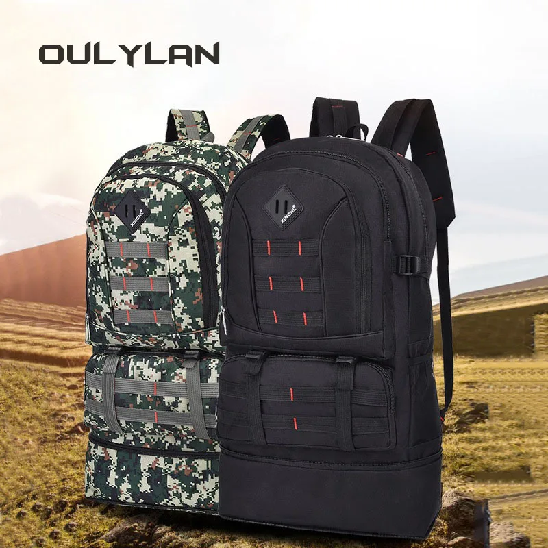 

Free Knight Unisex 50L Outdoor Travel Bag Multi-pocket Waterproof Sports Backpack Large Capacity Hiking Climbing Bag