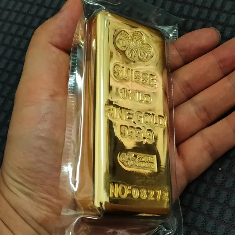 24kゴールドブラーレプリカ,1:1コピー,スイス,1キロ,1000g,ゴールド 