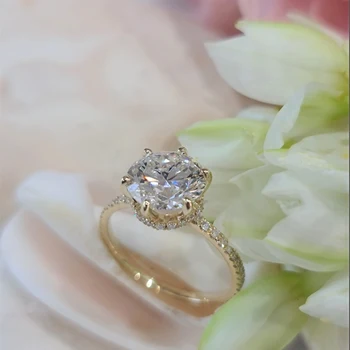 IGI Certified 3CT Hidden Halo Ring 1