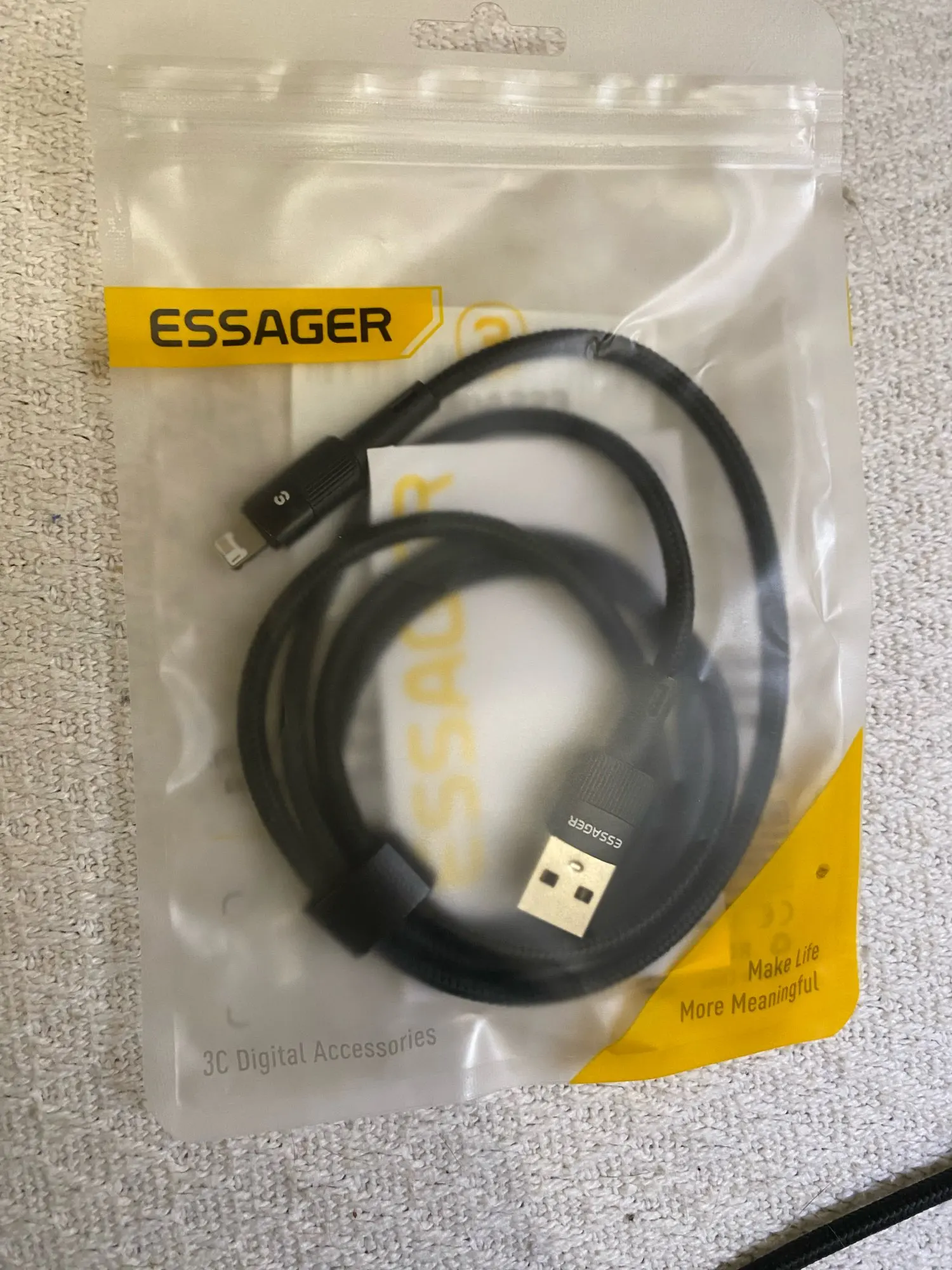 Essager Fast Charging For iPhone Usb Cable 11 12 13 Pro Max Mini Xs Xr X SE 8 7 6 Plus 6s 5 5s 2.4A Wire For iPhone Charger Cord photo review