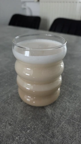 Leeseph 4Pcs Creative Glass Cups Coffee Mug Vintage Drinking Glasses Ribbed Glassware Aesthetic Cups with Straws Set photo review