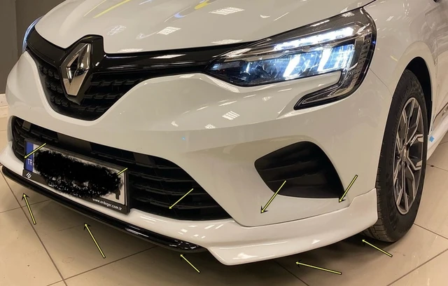 Front Bumper Attachment For Renault Clio 5 2019 2020 Front Lip Diffuser  Universal Auto Accessory Car-styling Body Kit Ornament - AliExpress