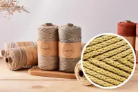 3.5MM Polyester Knitting Cord Macrame braid cord for Hand Knitting & Bag Making Rope Rug Making cord 2