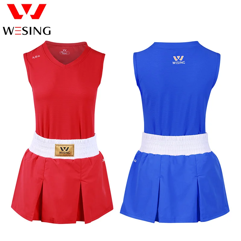 Wesing Boxing Suit for Men Women Training Breathable Quick Dry Boxing Uniform for Competition Jerseys Shorts sports apparel,mens t shirt