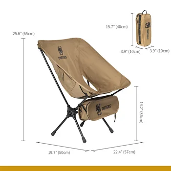 OneTigris Portable Camping Chairs Multicam Foldable Outdoor Chair For Camping Trekking Fishing BBQ Parties Gardening Indoor Use 2