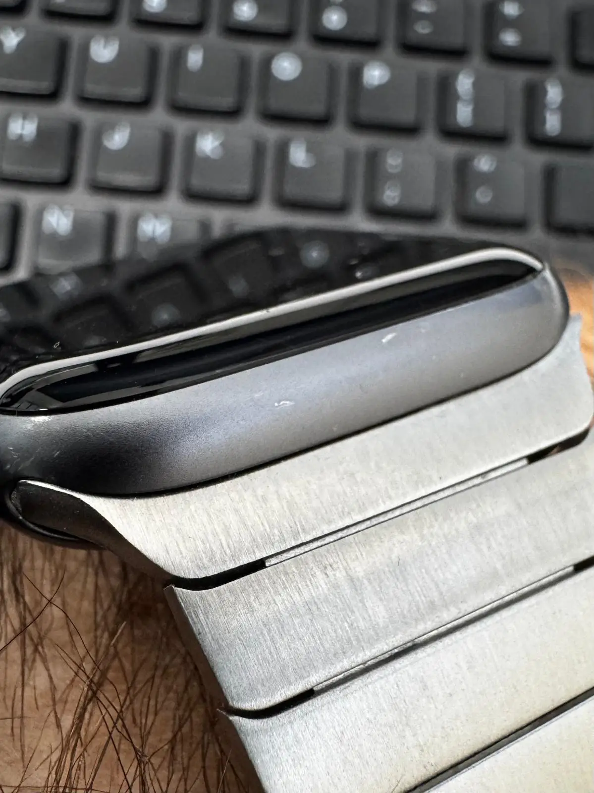 Pulseira de cor de titânio para apple watch ultra 2 49mm 10 46mm 9 8 7 5 4 se 6 loop para iwatch 45mm 41 42 44mm pulseira de aço inoxidável photo review