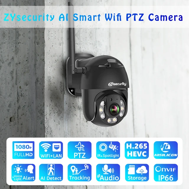 Cámara Ip Exterior Ptz 360° Robotizada Wifi Full Hd 1080P – Zeylink