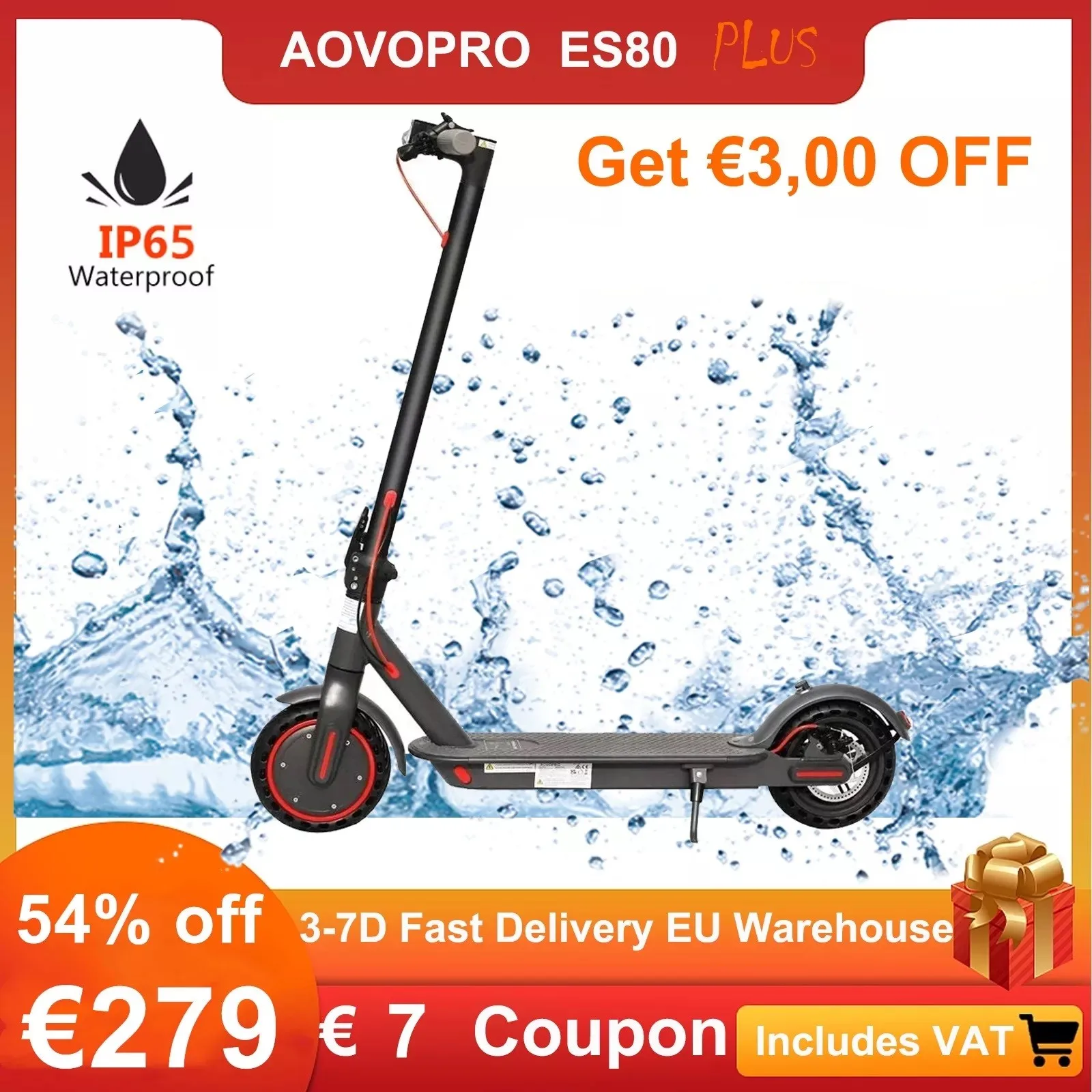 Aovo Eu Warehouse Scotters 2 Wheel City Coco 350W Chopper Max Citycoco Wide Wheel Fast E Scooter 8.5 Pollici 10.5Ah Scooter Elettrico