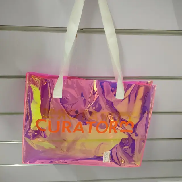 Nagykereskedelem 200Db/Tétel Testreszabott Ins Stílusú Cukorka Színű Átlátszó Pvc Bevásárló Táskák Vállalati Logóval A Boutique Store -Hoz - Image 6