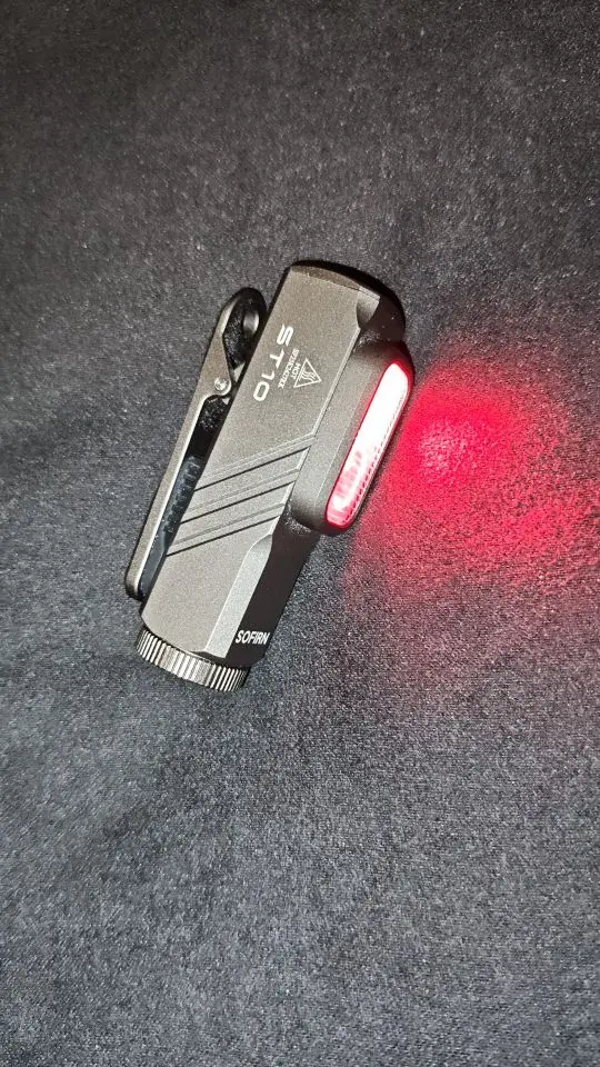 SOFIRN Mini ST10 1000LM EDC Flashlight USB C 14500 Rechargeable with Red Light 660NM Magnetic Tail & clip Dual Switch Torch photo review