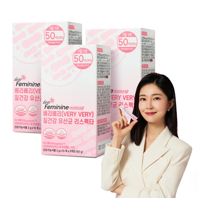 여성 건강을 위한 혁신적인 프로바이오틱스 솔루션: 디어페미닌 유산균 리스펙타