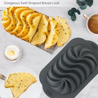 Plateau grille-pain en silicone, plateau à pain antiadhésif pour four de cuisine, adapté au pain banane, au sandwich, aux gâteaux livres et aux patins de viande 4