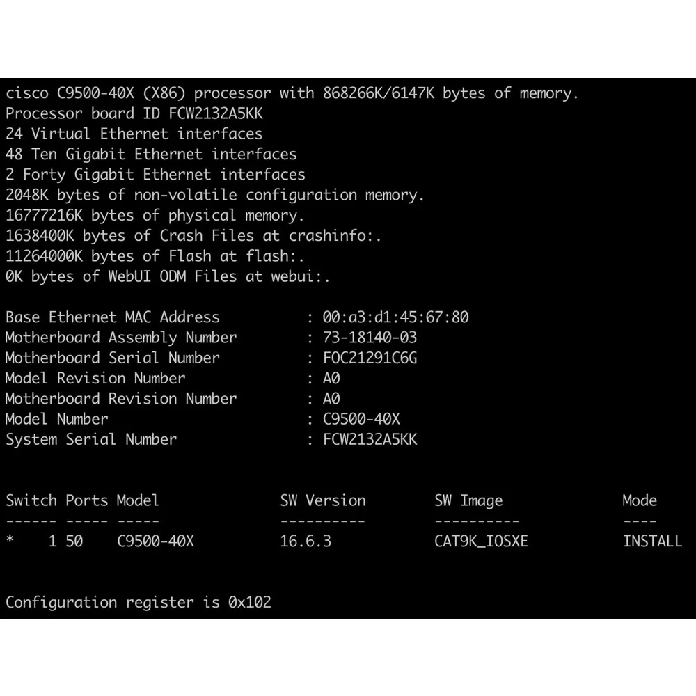 Рисунок 5 - Коммутатор Cisco Catalyst C950