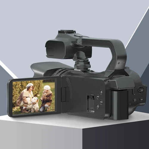KOMERY 풀 4k 전문 비디오 카메라, 와이파이 캠코더, 디지털 카메라 스트리밍 카메라, 자동 초점 캠코더, 4.0 인치 터치, 64MP 2