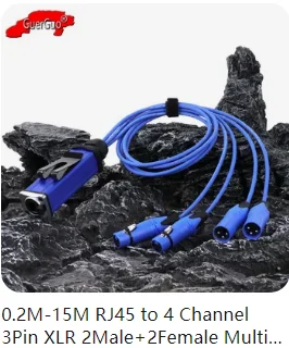 XLR-Kabel, 3-poliger Stecker auf Buchse, Kanonen-Mikrofonleitung für Pro-Aufnahmen, Verlängerungskabel, symmetrischer XLR-Mixer, Lautsprecher, Verstärker, Live – Detail 26
