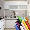 White DIY PVC Self-Adhesive Wallpaper Old Furniture Decoration Sticker Kitchen Cabinet Moisture-proof Waterproof Wallpape 2