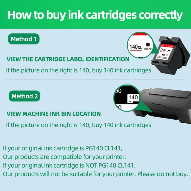 Tinta Canon PG-140 Negro MG3510 MG3610 Original