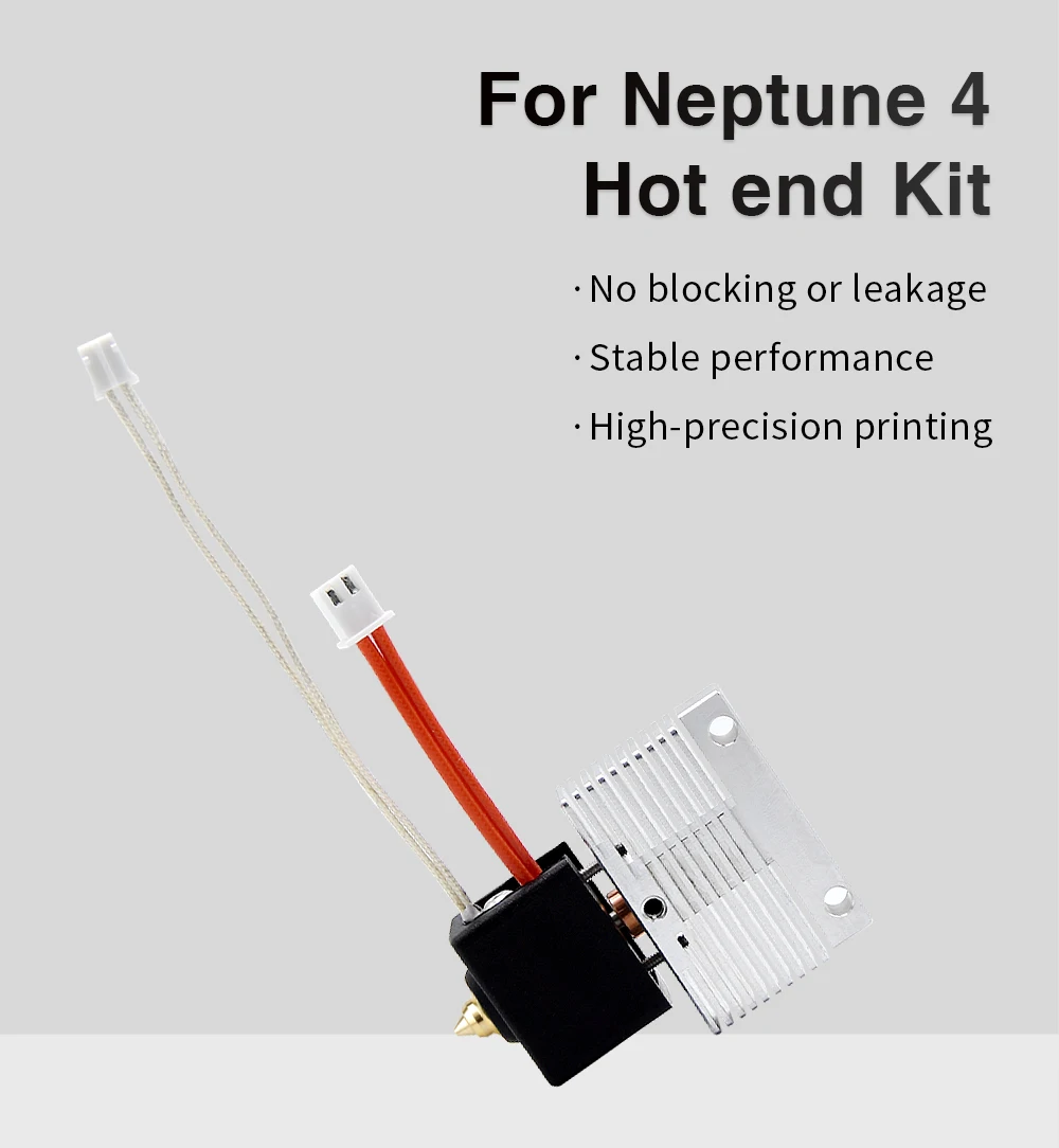 조립된 핫엔드 벨트 커버 깍지 키트, Neptune 4,4 Pro J-헤드 인쇄 압출 헤드 방열판, NP4 ,N4P 