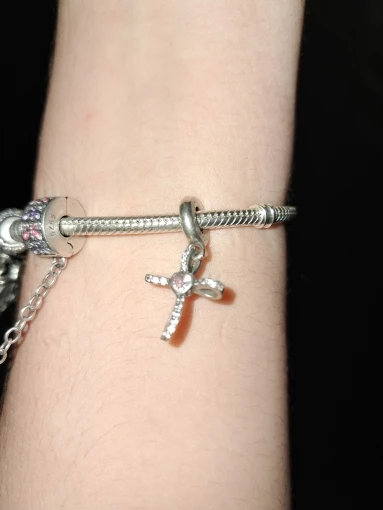 2025 gran oferta dijes cuentas de Plata de Ley 925 mariposa rosa luciérnaga luminosa cuelga brazalete pulsera collar joyería DIY photo review