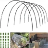 Garden Hoops Raised Beds Long Greenhouse Grow Tunnel Fiberglass Support Frame Fabric Netting DIY Plant Support Garden Stakes 4
