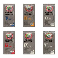 ORGAN HAX1 Household Sewing Machine Needles for SINGER & BROTHER, Sizes 9/65 to 21/130
