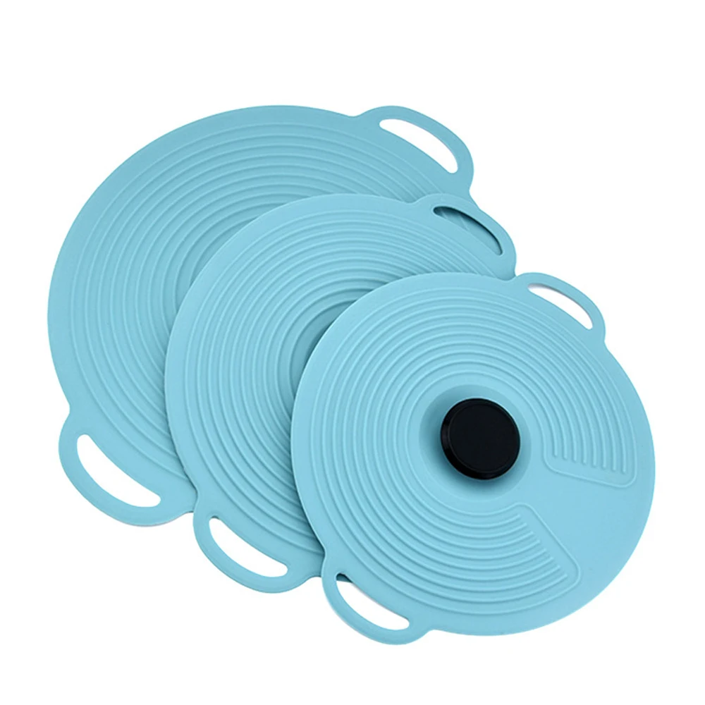 Silicone Fresh-keeping Lid Anti-spill Lid Dust-proof and Leak-proof Kitchen Gadget Pot Tableware Pot Oil Cover food cover kitchen utensils kitchen supplies fresh keeping cover preservation cover