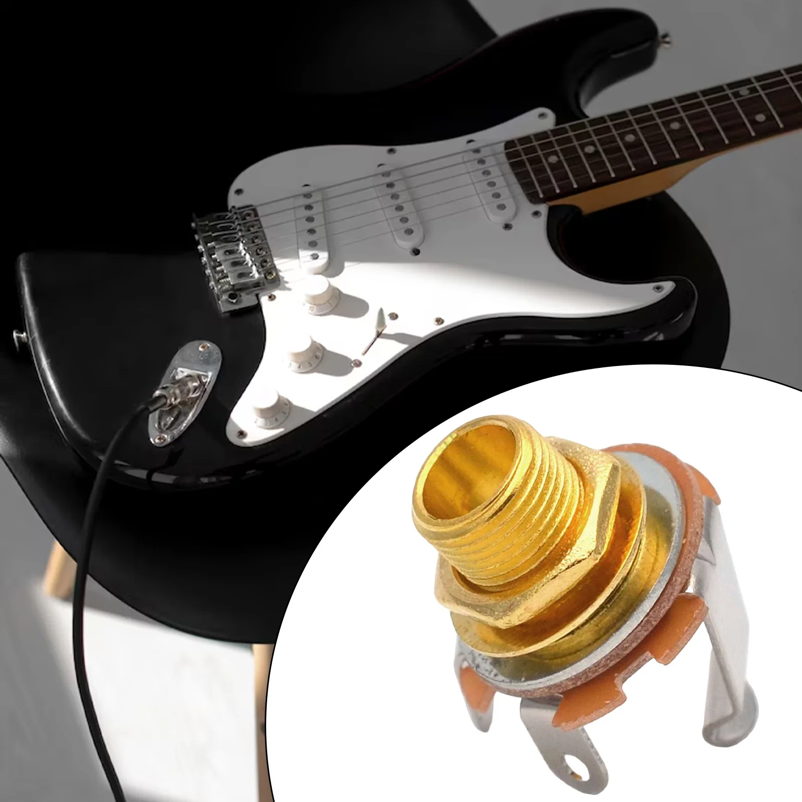 6.35mm 1/4' Jack Plug Socket Output Plate for Telecaster TL Guitar Guitar Parts Accessories 2025