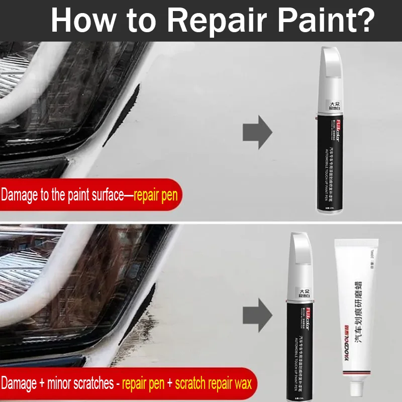 Car Paint Scratch Repair Pen for BMW X6 Touch Up Paint Accessories Black  White Red Blue Gray - AliExpress