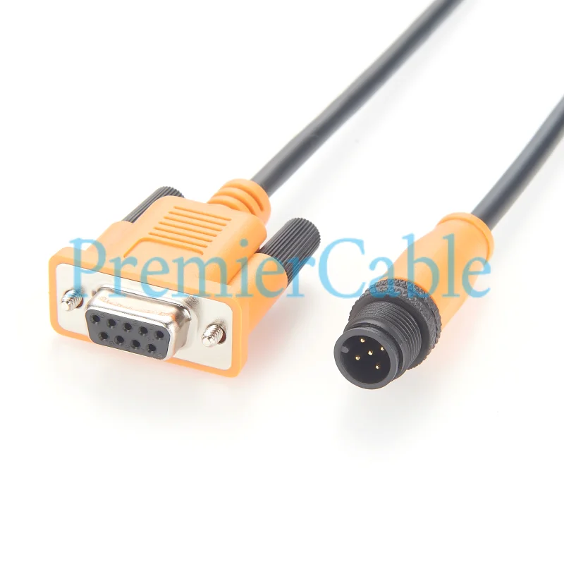 M12 A-Code 5-Pin Stecker auf DB9 Buchse CAN-Bus Datenlogger-Kabel IP67 M12 zu D-Sub 9-Pin RS232 Serielles Kabel für NMEA2000 CANOpen – Detail 4