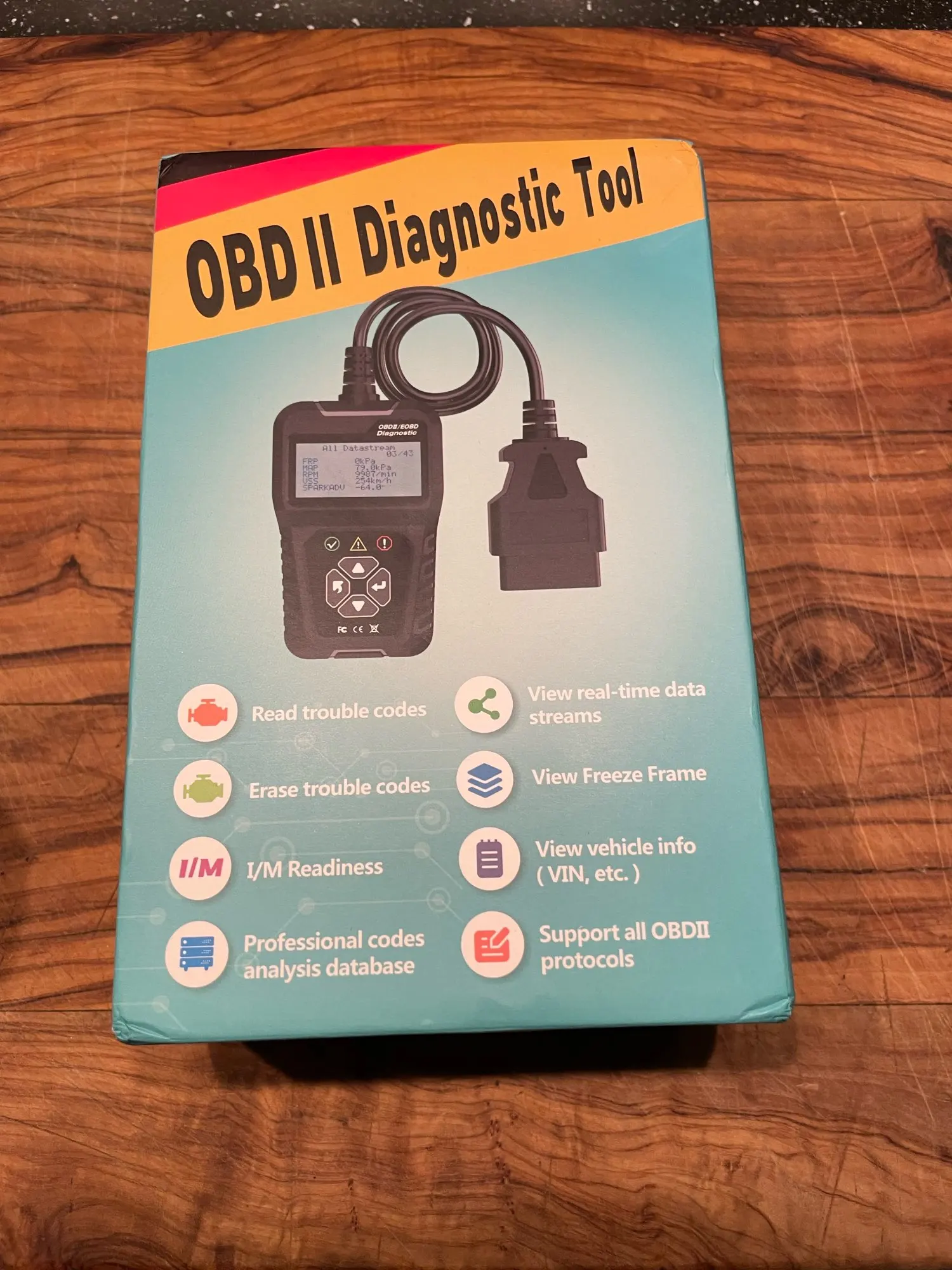QUICKLYNKS T31 Car Full OBD2/EOBD Scanner Check Auto Engine System Diagnostic Tool