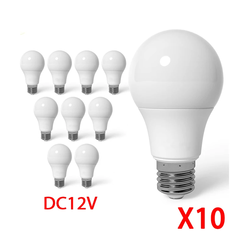 6 pièces ampoule LED E27 lampes LED 220V LED ampoule à économie d'énergie 3W 6W 9W 12W 15W 18W Bombilla 3000K 6000K pour la décoration de la chambre à coucher de la maison