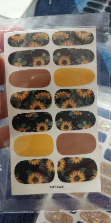 Sunflower & Daisy Nail Stickers: Brighten Your Nails for Spring and Summer photo review