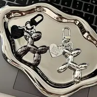 Popular Cute Cartoon Balloon Dog Keyring Couple Keychains Women Men New Car Holder Jewelry Gift Decoration Accessories 3