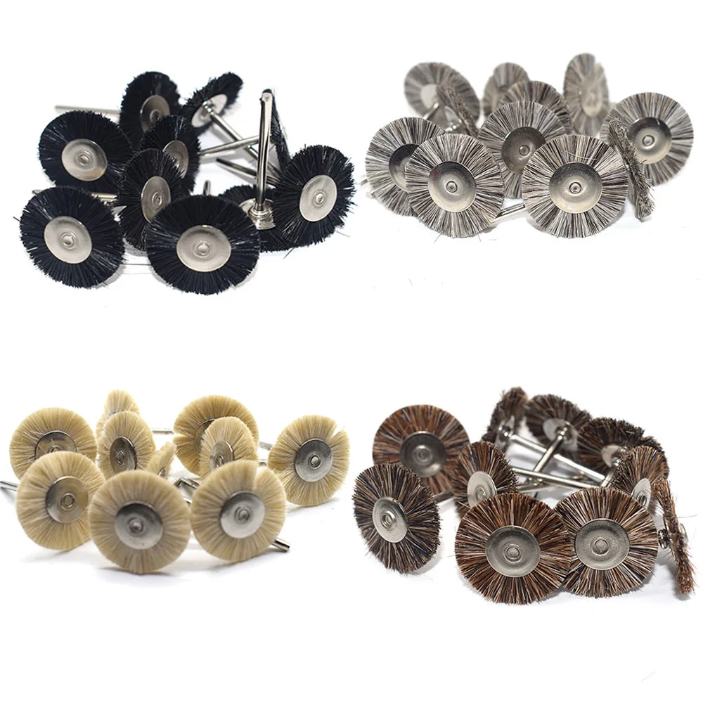 10-Piece Premium Buffing Pad Set - Wool, Cotton, and Cloth Polishing Wheels