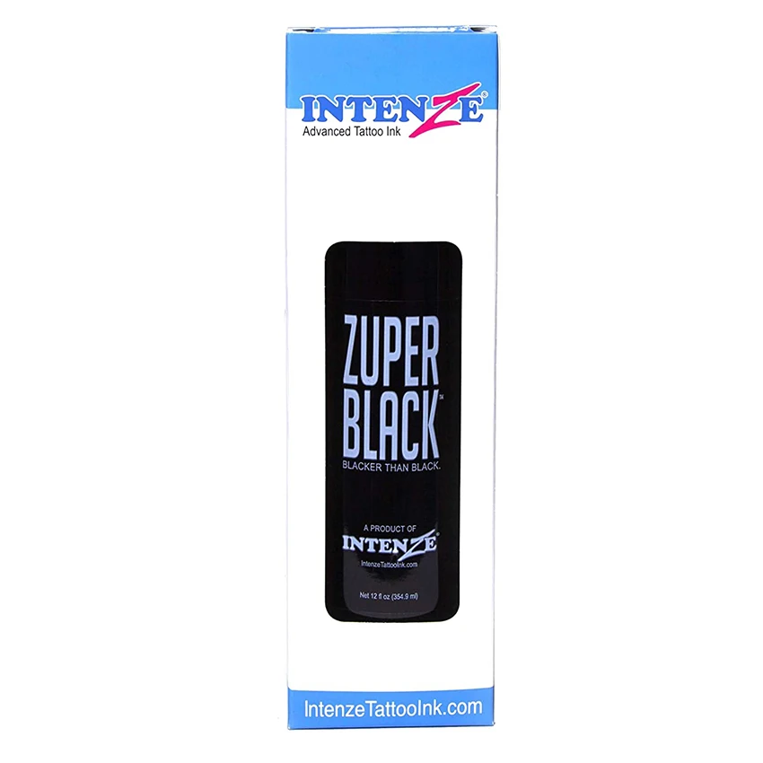 Tattoo Ink Intenze Professional Zuper Black 12 oz (360ml) colors microblading pigment