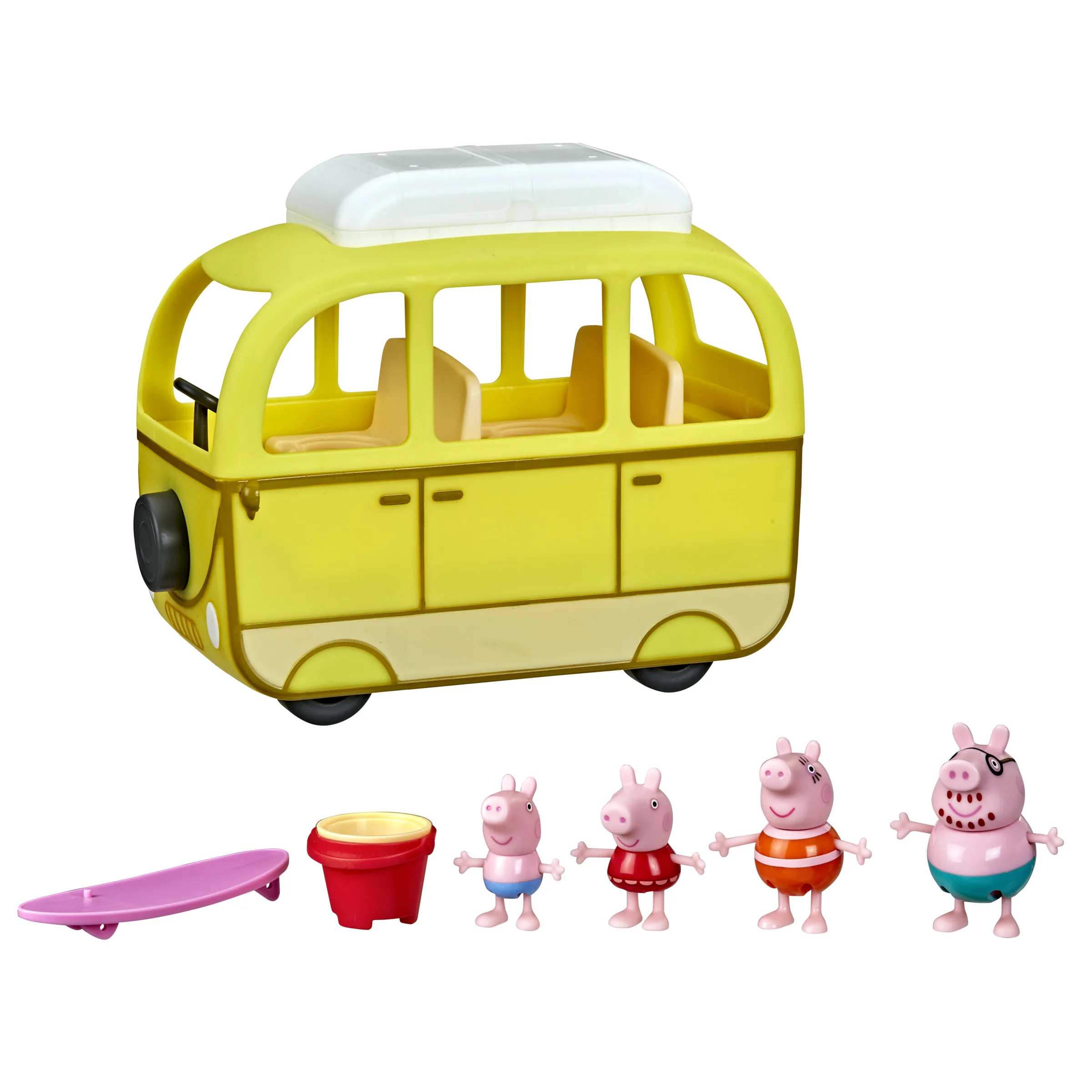 Mini Figuras e Veículo - Peppa Pig - Motorhome da Família - Hasbro