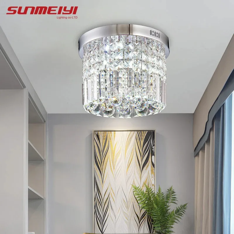 Modern Crystal LED Ceiling light Fixture For Indoor Lamp lamparas de techo Surface Mounting Ceiling Lamp For Bedroom Dining Room