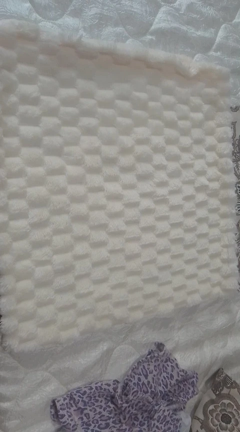 1pcs Pineapple Grid Turtle Pattern 3D Soft Plush Throw Pillowcase,Cream White For Living Room Sofa Bedroom Home Room Decor photo review