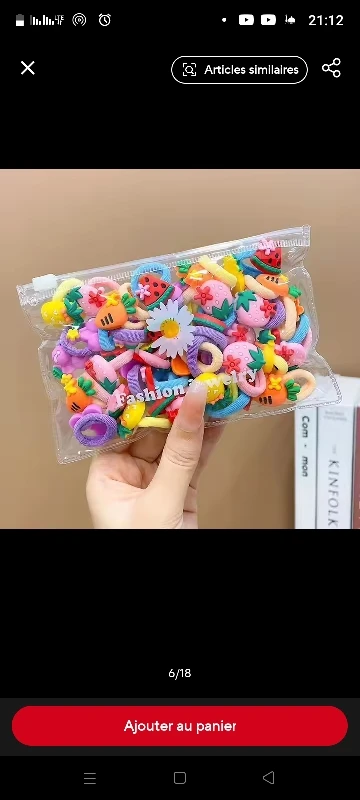 Cute Cartoon Elastic Hair Bands photo review